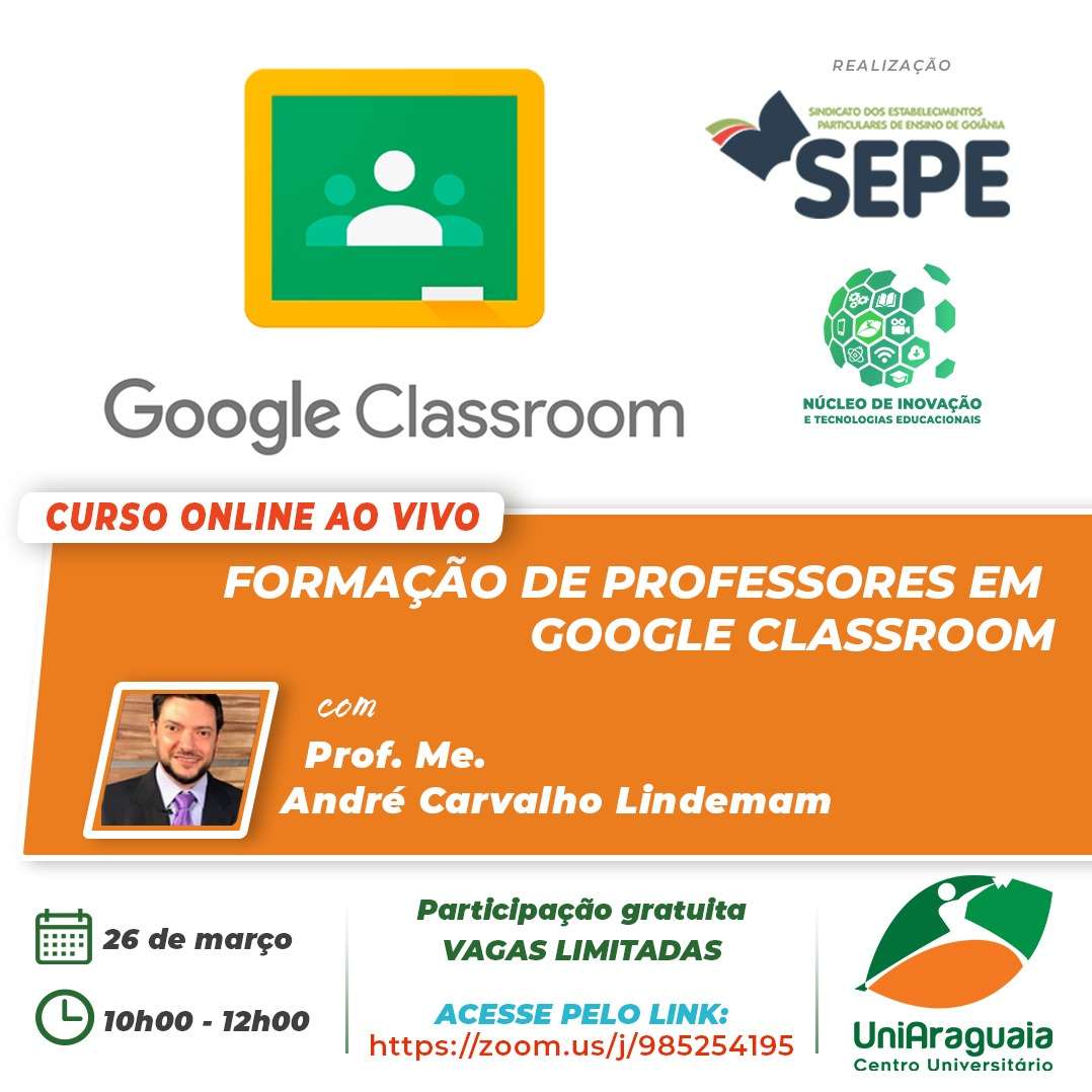 Formação de Professores em Google Classroom (Google Sala de Aula